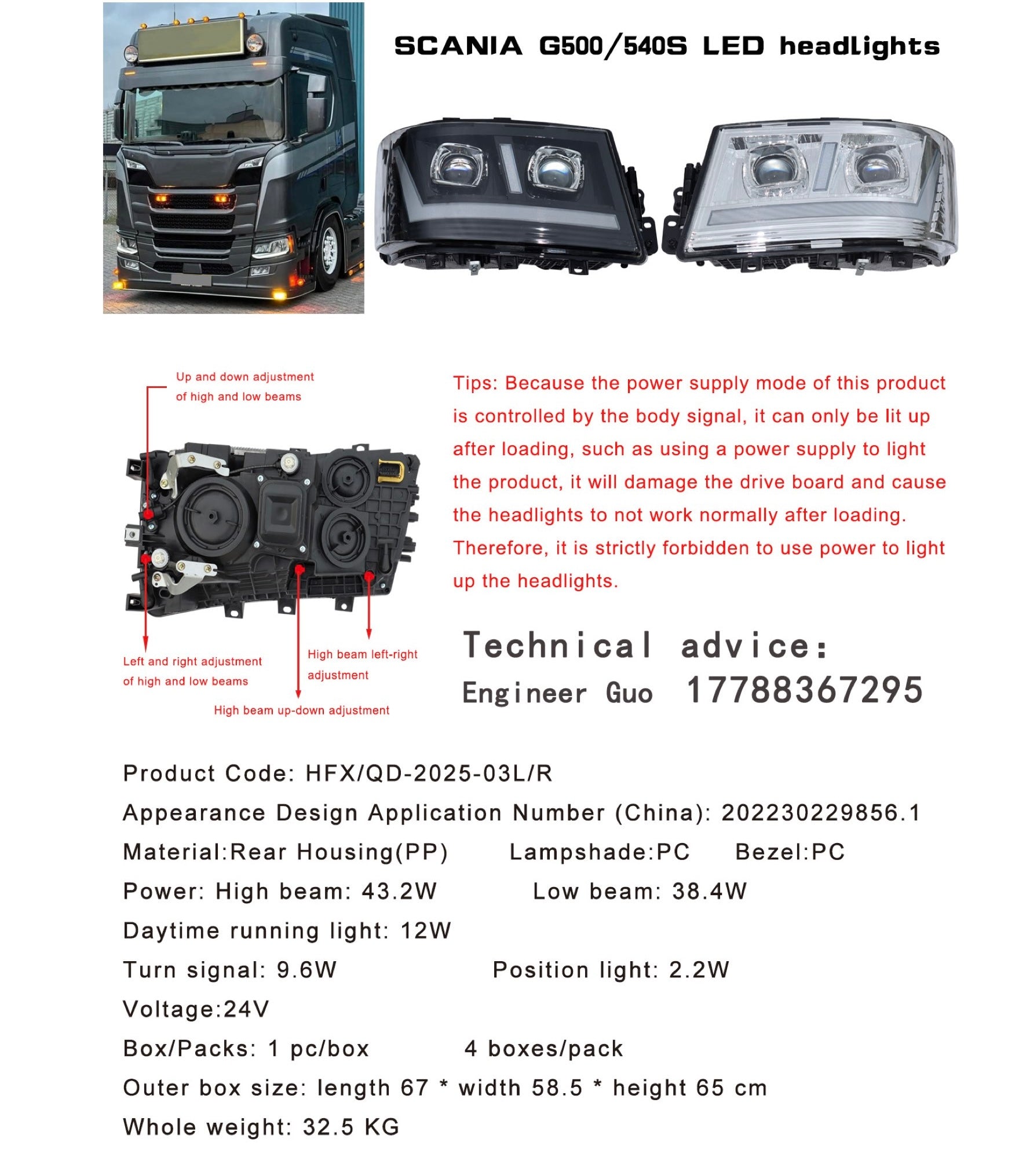 SCANIA LED Headlights