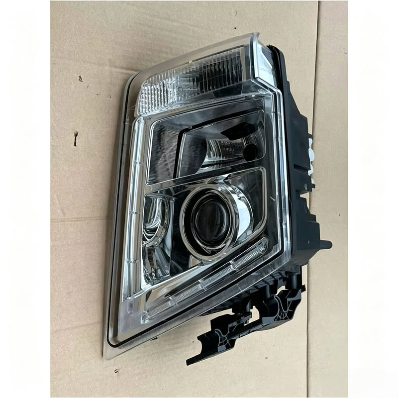 LED Black Round Head Lamp New Version for Volvo Fh/fm 13 — Ref. 21035638 / 21323108 / 21035637 / 21323106