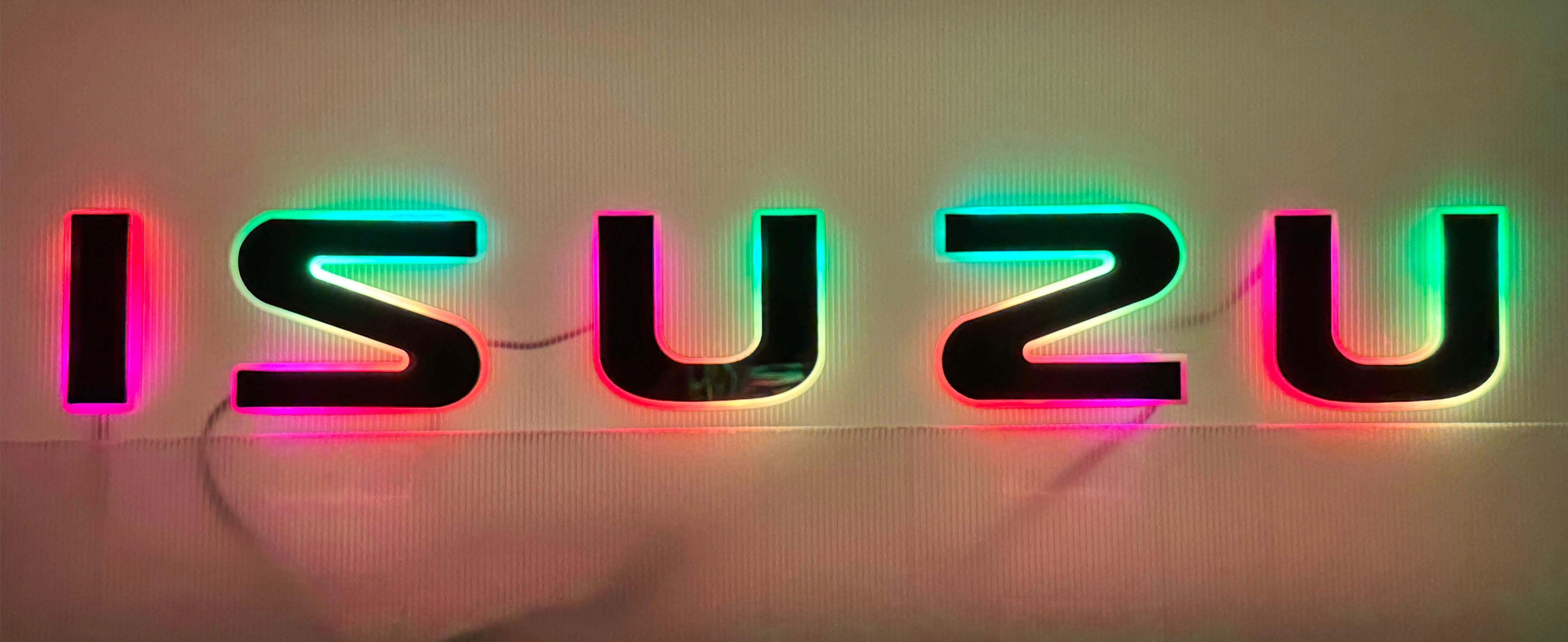 ISUZU LED Illuminated Truck Logo Emblem