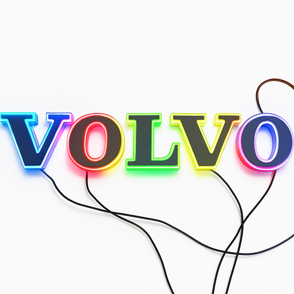 VOLVO LED Illuminated Truck Logo Emblem