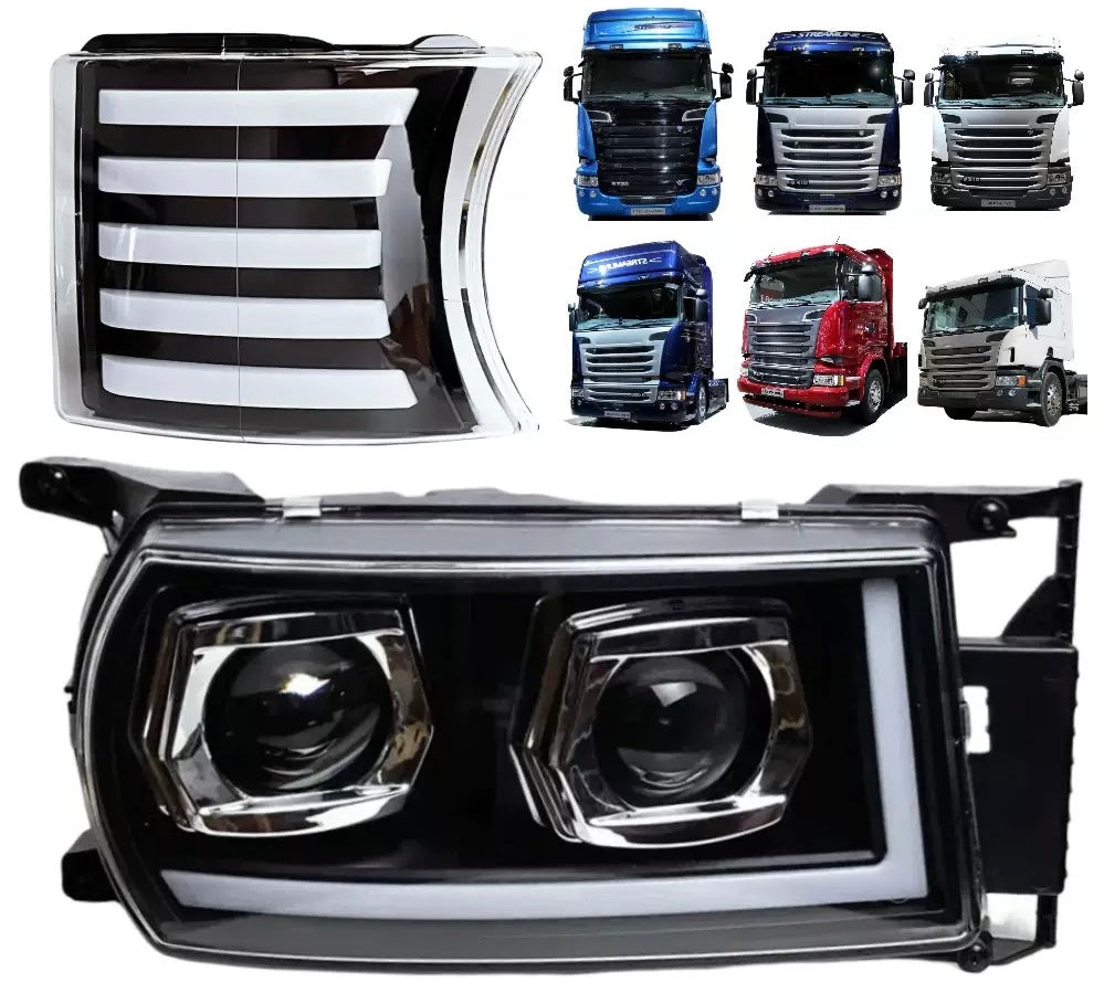 Scania S3 G440 LED Headlights + Turn Signals (L+R)