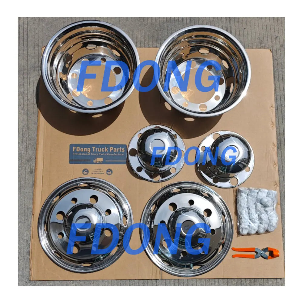 Stainless 304 Wheel Cover 19.5" Nuts PCD275 for HINO ISUZU FUSO NISSAN UD Truck