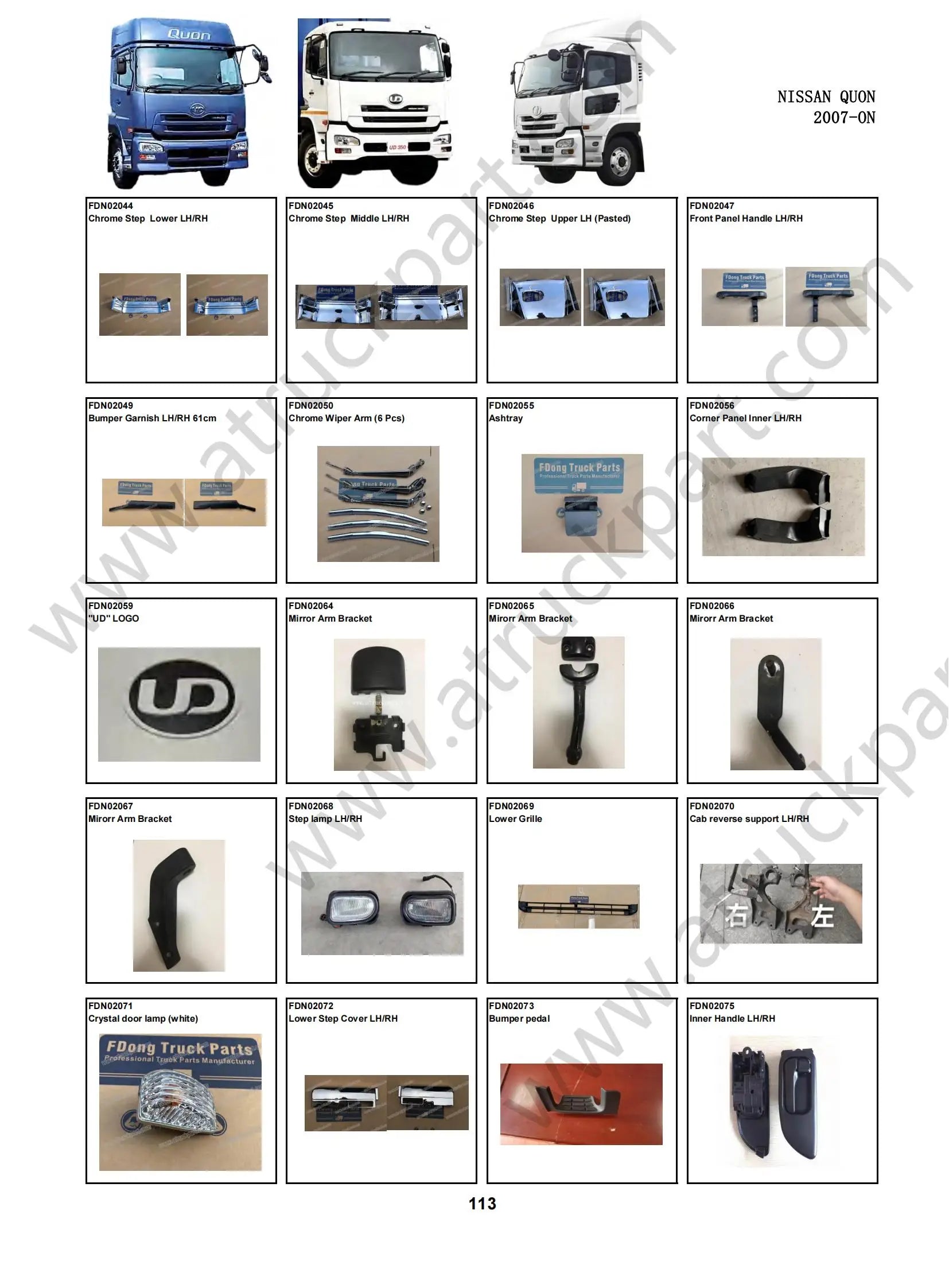 Ashtray Covers for UD QUON Truck Spare Parts