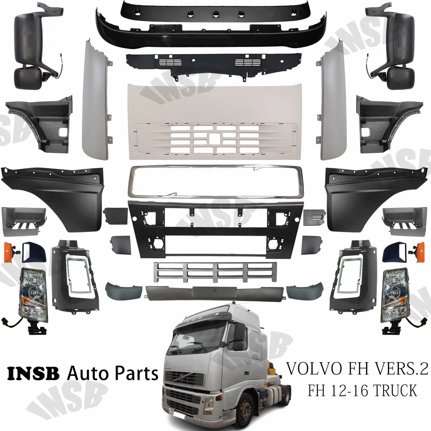 8189329 8144454 Front Bumper for Volvo Truck Parts for Volvo FH12 Truck Parts European Truck Body Parts