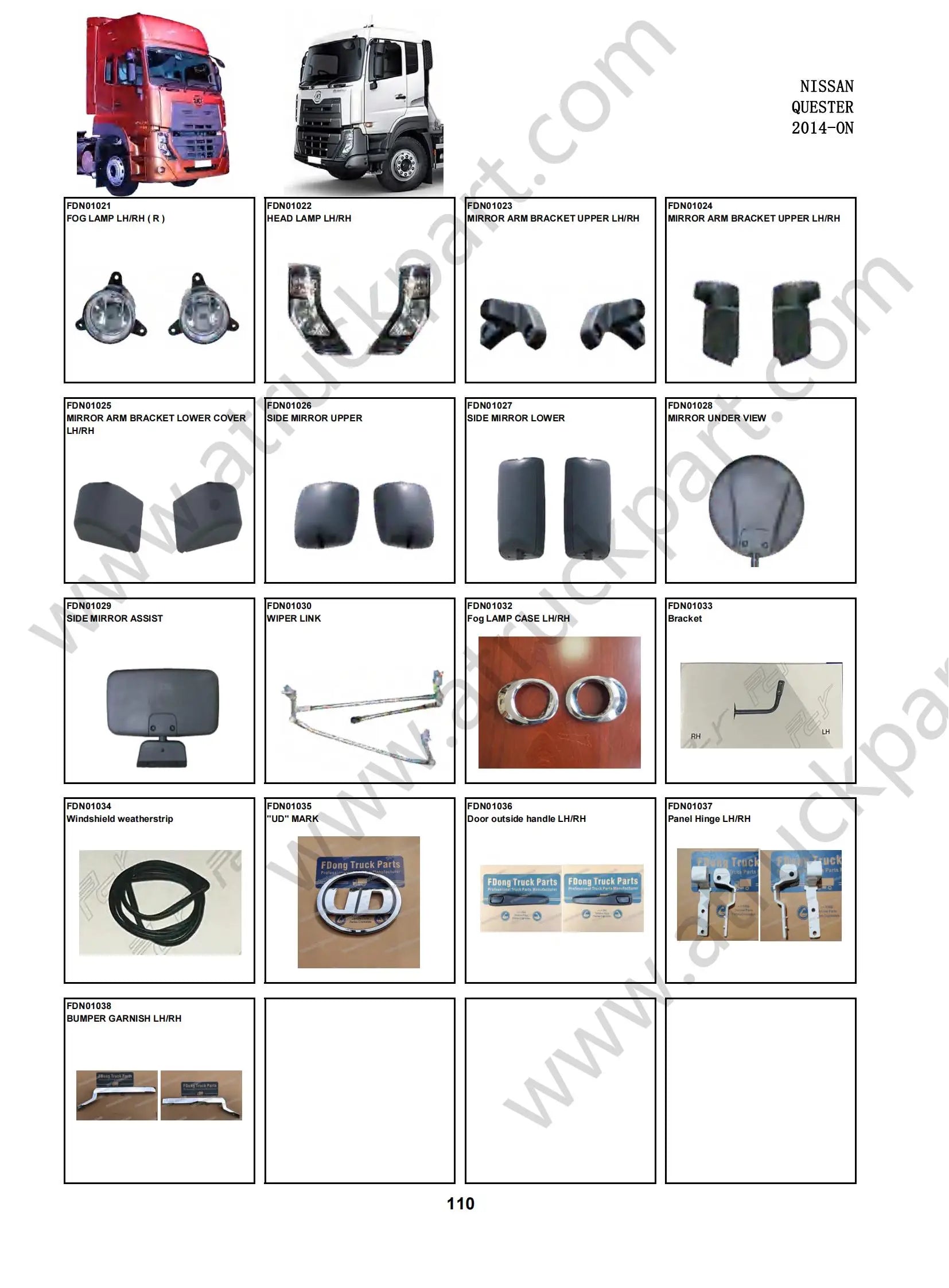 Door Frame LH for NISSAN QUESTER for UD QUESTER