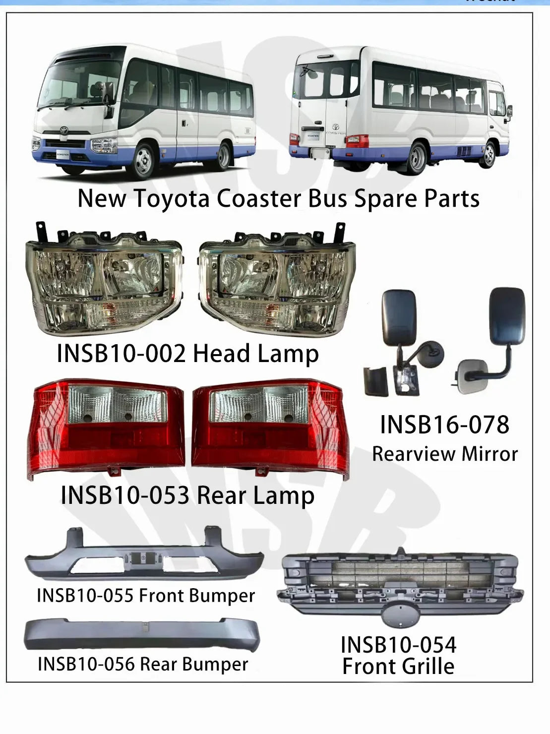 Sunvisor for Toyota Coaster Bus Spare Parts INSB10-158