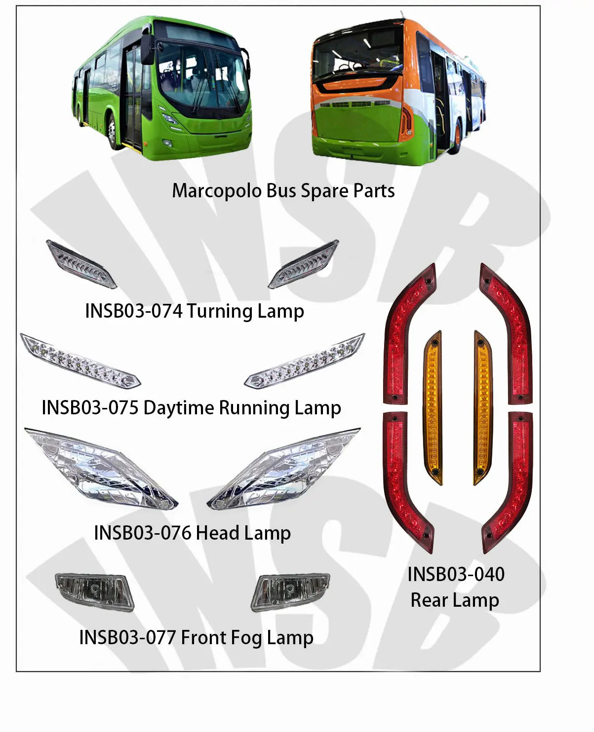 Side Lamp for Marcopolo G7 Bus INSB03-061