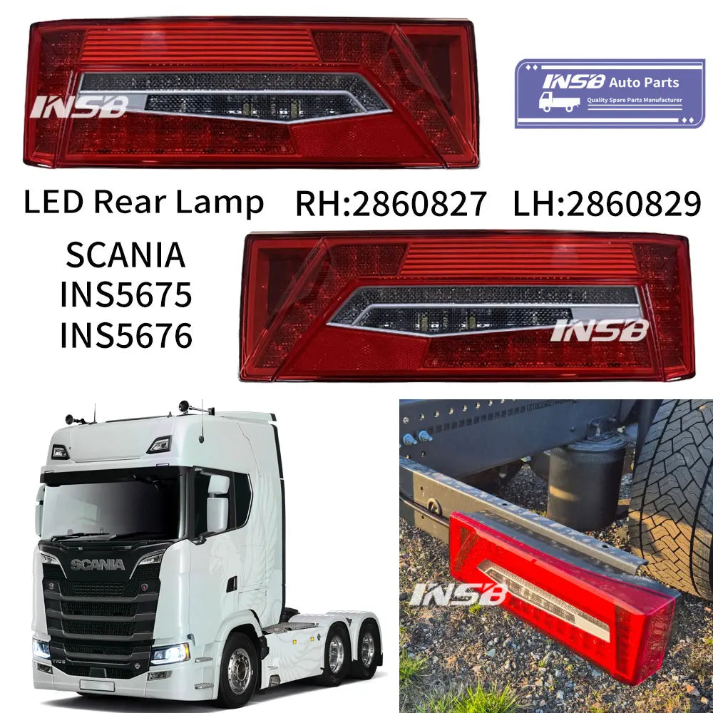 2860827 2860829 LED Rear Lamp for SCANIA 6/7 Series New PGRT NTG Series INS5675 INS5676