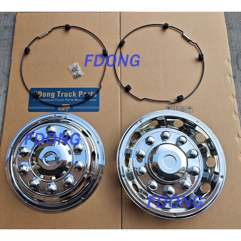New Chrome Stainless Steel Wheel Cover 22.5inch 10holes PCD285.75/335mm for HINO ISUZU FUSO NISSAN UD Truck