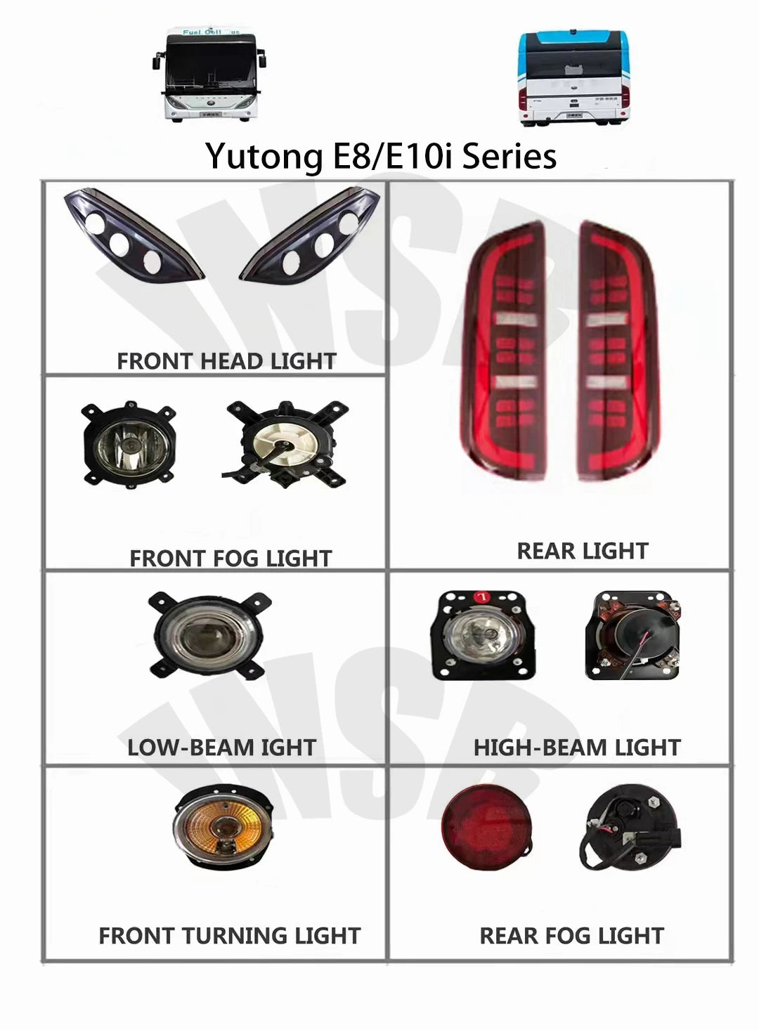ZK Bus Spare Parts Front Turning Light for ZK City Bus E8 E10i INSB01-171