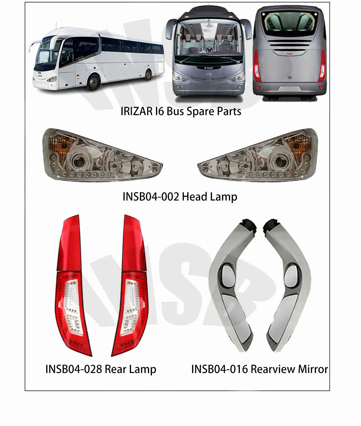 IRIZAR Bus Parts Auto Parts Round Tail Lamp