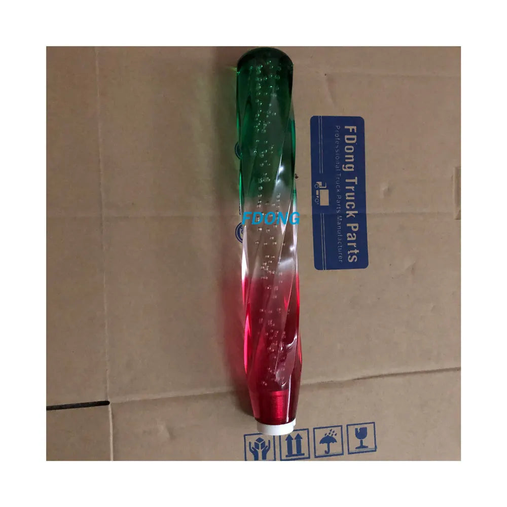 Crystal Gear Lever Shifter 30cm/35cm/40cm Green White and Red for Hino/Isuzu/Fuso/UD Truck Spare Body Parts