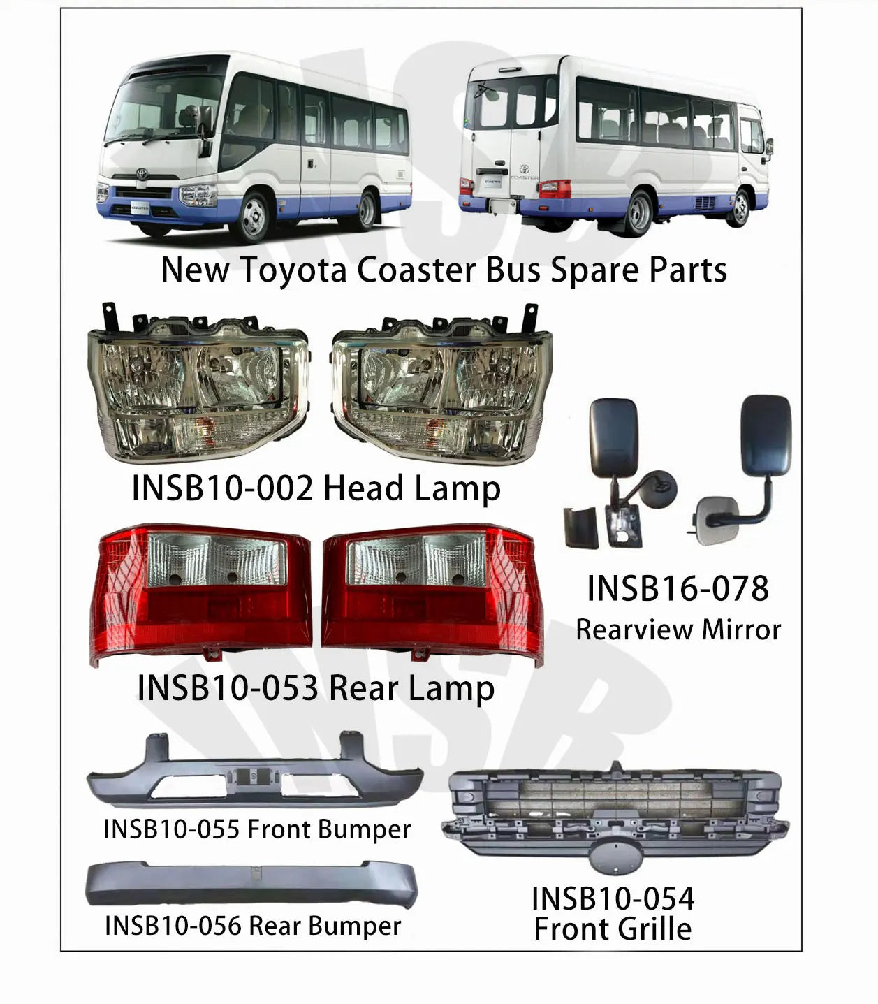 Hom Cover Speaker Cover for Toyota Coaster Bus Spare Parts INSB10-031