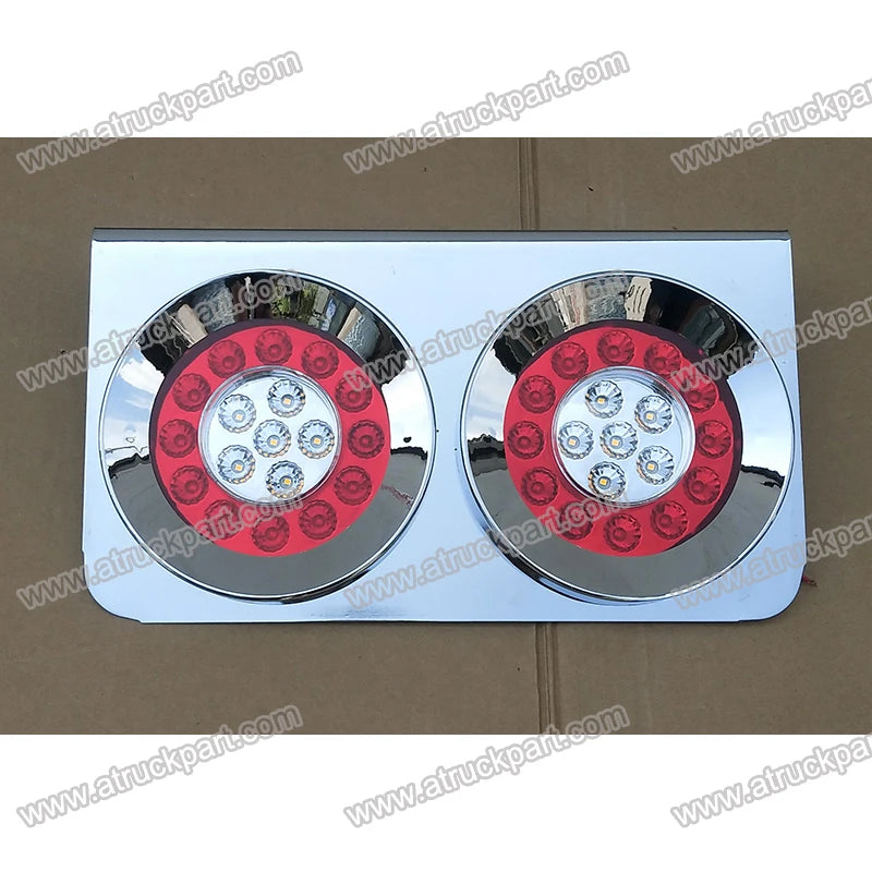 Chrome Truck Tail Lamp LED White for HINO ISUZU FUSO NISSAN UD Truck Spare Body Parts