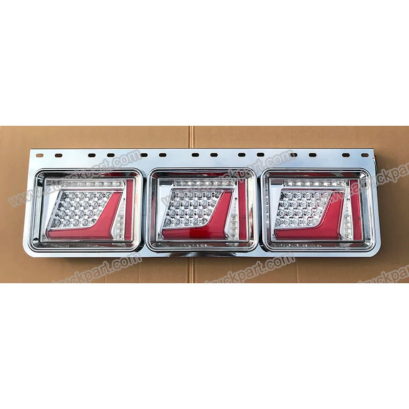Mitsubishi Chrome LED Truck Tail Lamp 900*280*105MM for HINO ISUZU FUSO NISSAN UD Truck Models NPR & Canter New Condition