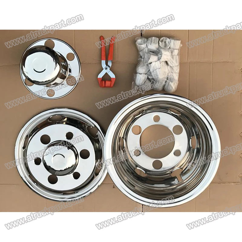 Chrome Wheel Cover 17.5inch 6holes PCD222mm for HINO ISUZU FUSO NISSAN UD Truck