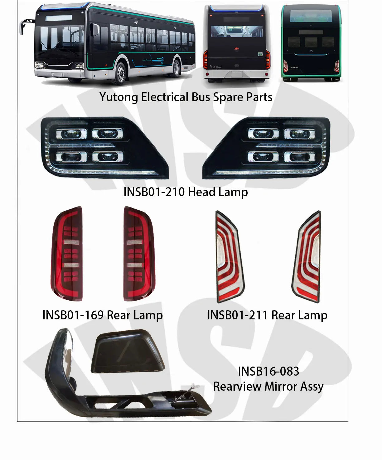 5205-00611 Double Ploes Wiper Arm ZK Bus Parts Zk6129 Bus