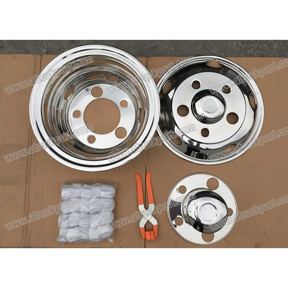 New Chrome Stainless Steel Wheel Cover 16inch 5holes PCD205mm for HINO ISUZU FUSO NISSAN UD Truck