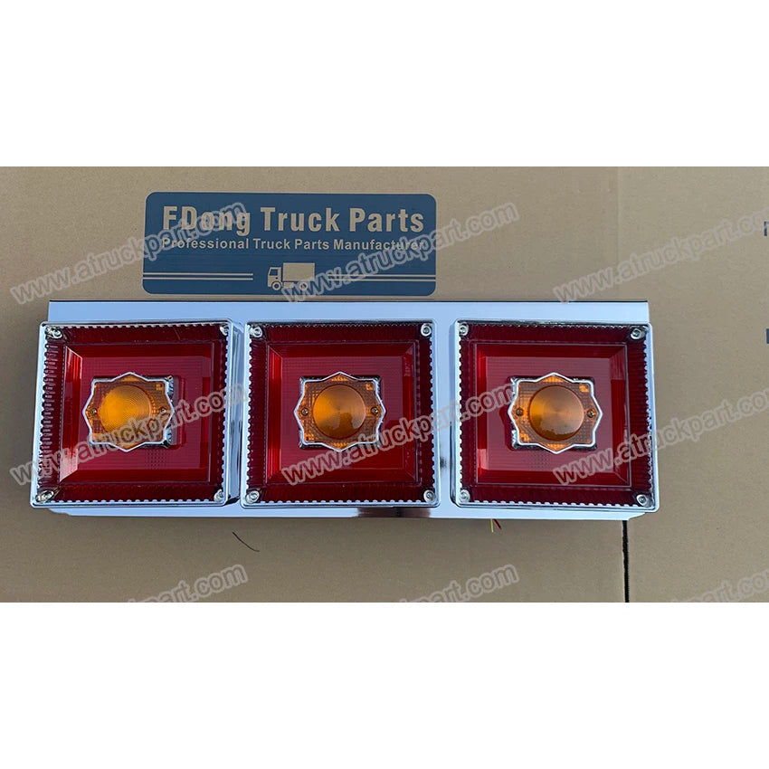 Chrome Truck Tail Lamp Bulb 60*21.5*11cm for HINO ISUZU FUSO NISSAN UD Truck