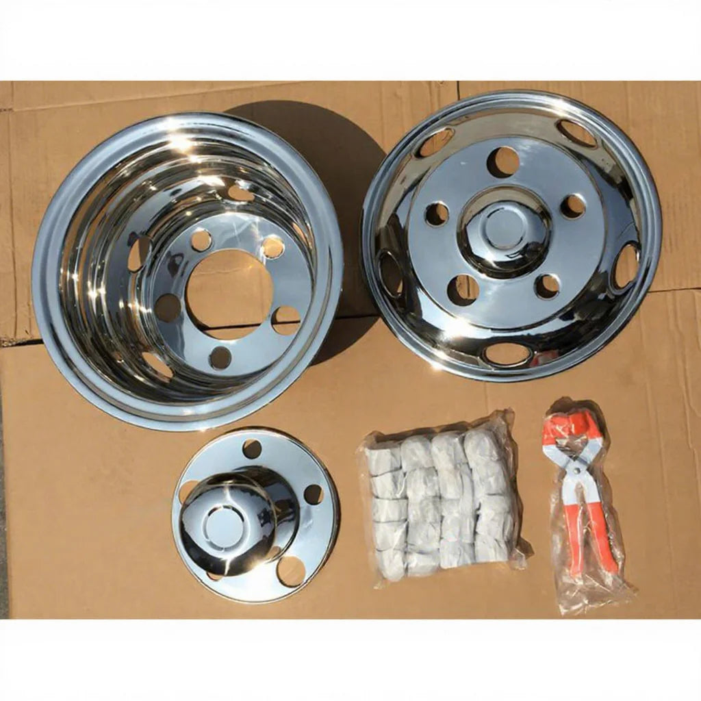 Stainless 304 Wheel Cover 16" 5nuts PCD207 Without Nut & Nut Pliers for HINO ISUZU FUSO NISSAN UD Truck