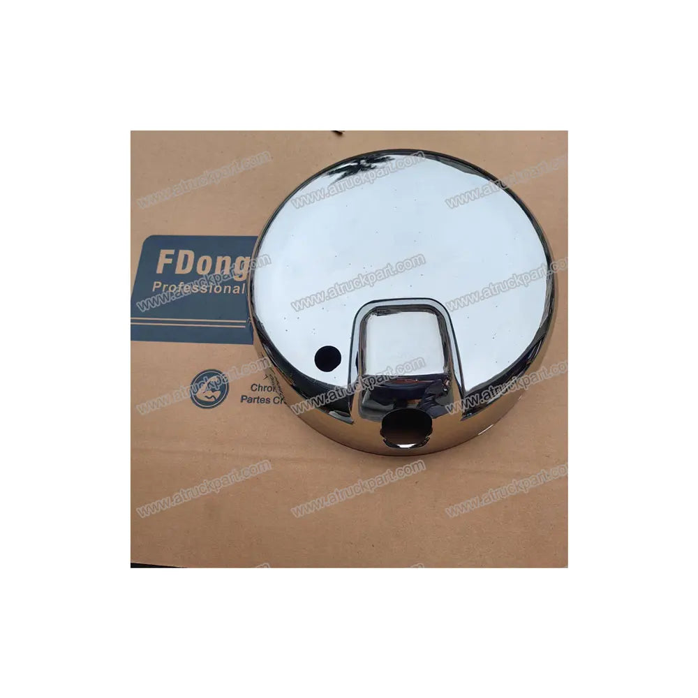 Chrome Mirror Cover 27.8cm With Hole for ISUZU HINO FUSO NISSAN UD Truck