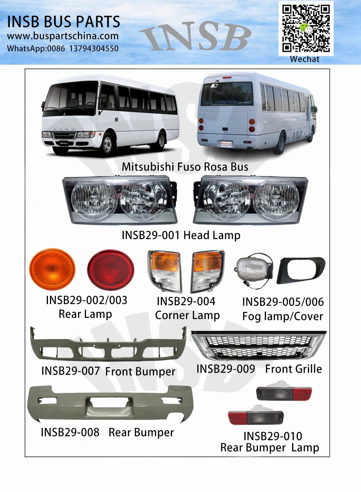 Out Let for Mitsubishi Fuso Rosa Bus INSB21-062