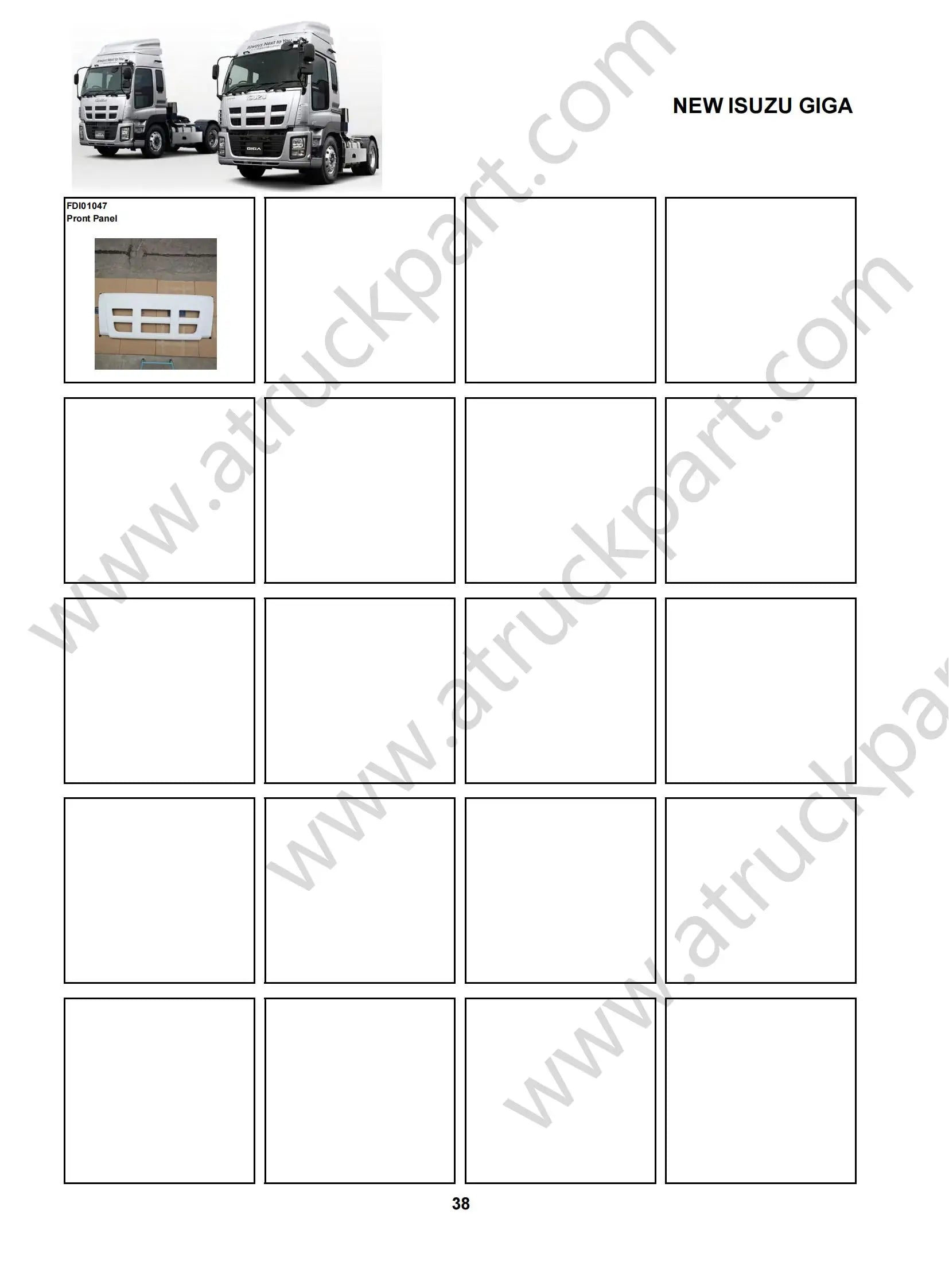 Chrome Door Garnish LH for ISUZU NEW GIGA