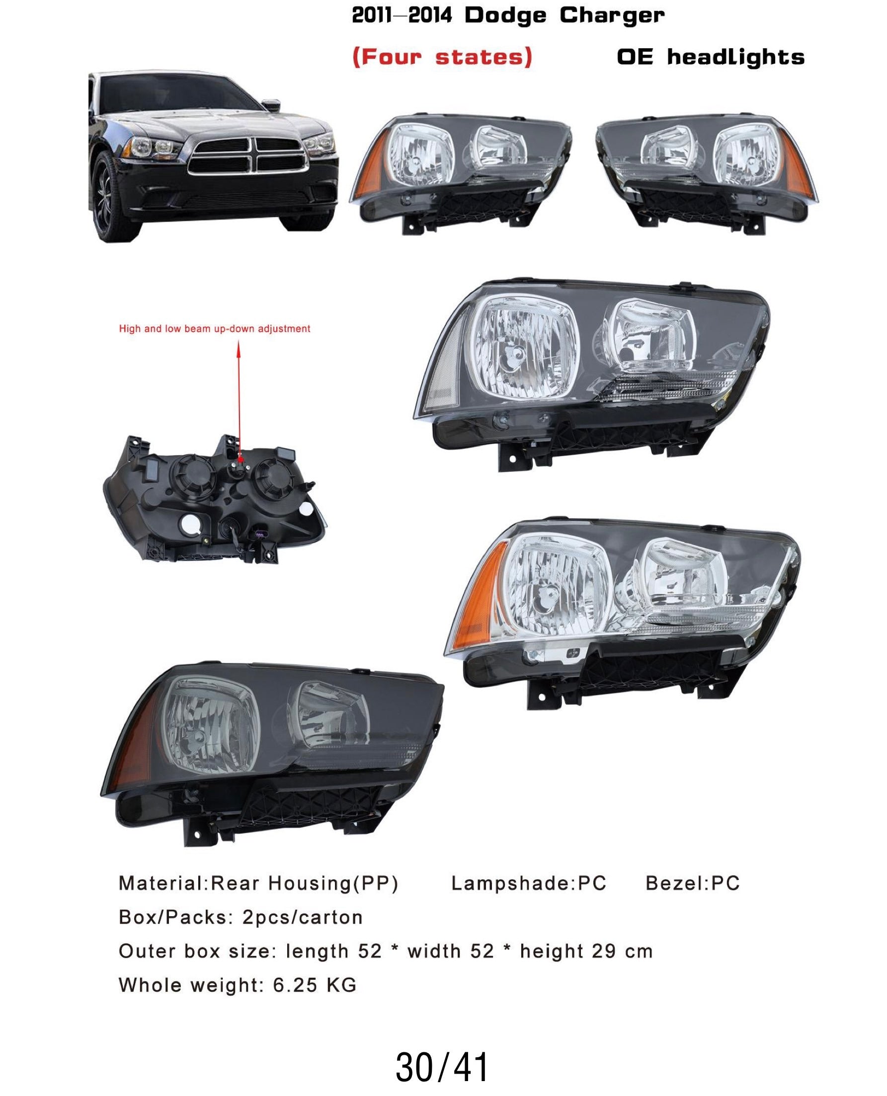 2011-2014 Dodge Charger OE headlights