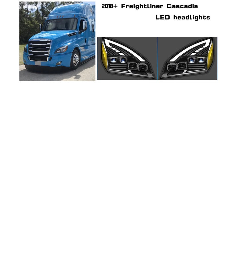 2018+ Freightliner Cascadia LED headlights