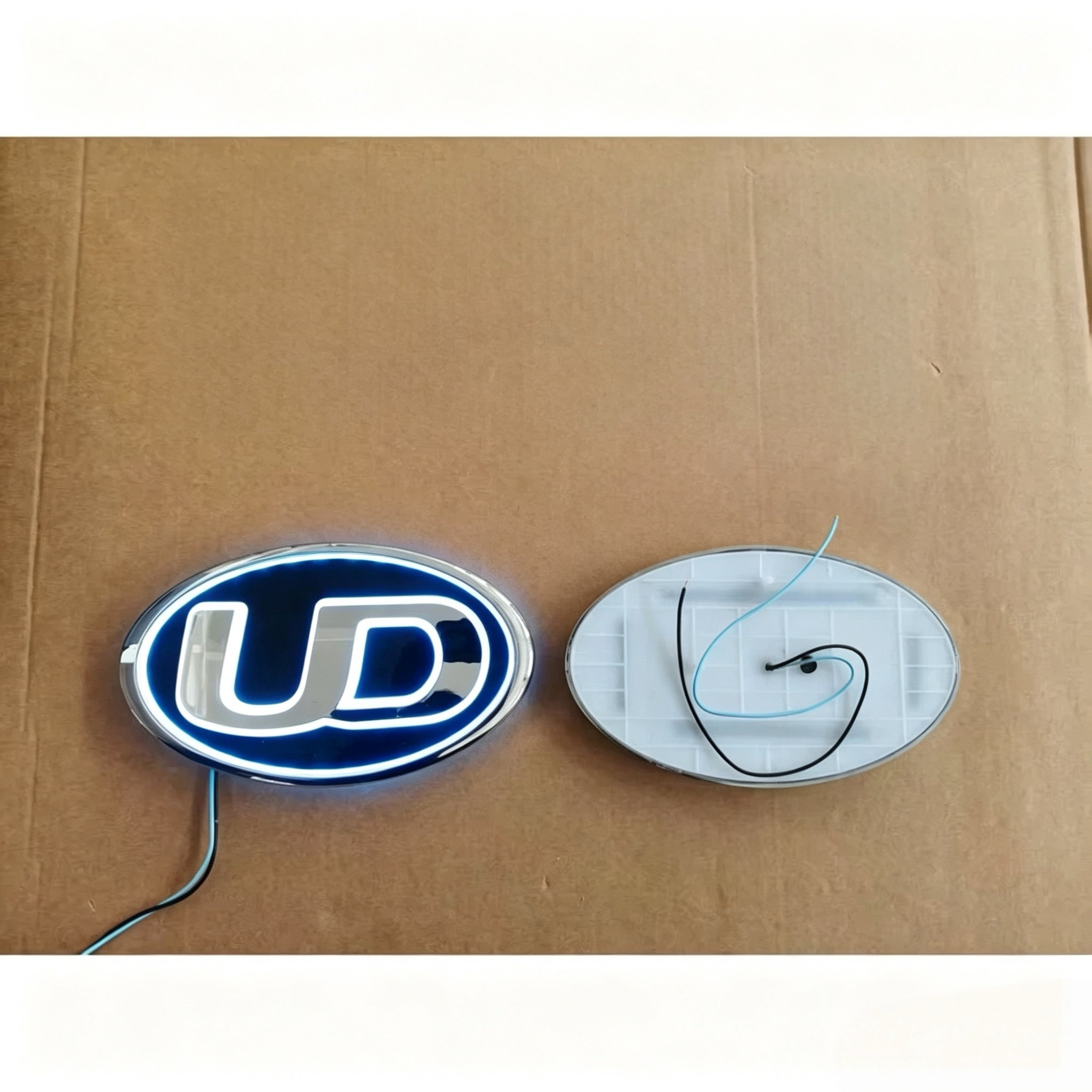 Logo"UD" 22*12cm Blue for NISSAN for UD PKB CWM 454 Truck Spare Body Parts
