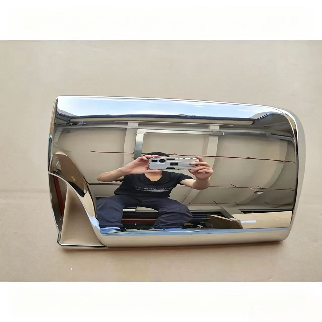Chrome Mirror Cover Big LH for SINO HOWO T7H TRUCK Spare Parts