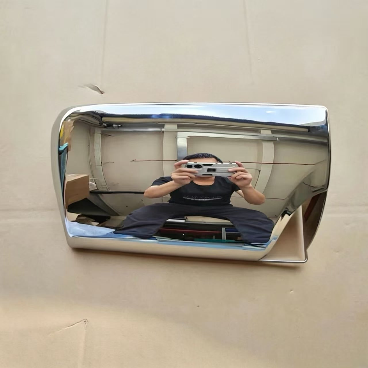 Chrome Mirror Cover Big RH for SINO HOWO T7H TRUCK Spare Parts