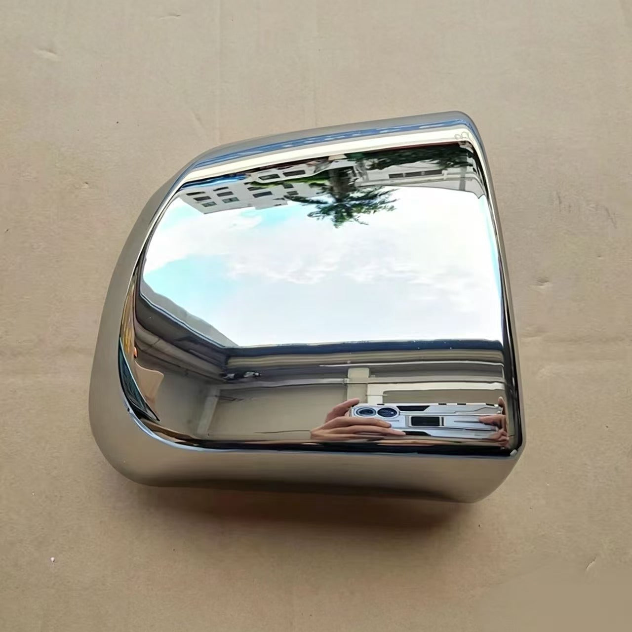 Chrome Mirror Cover Small RH for SINO HOWO T7H TRUCK Spare Parts