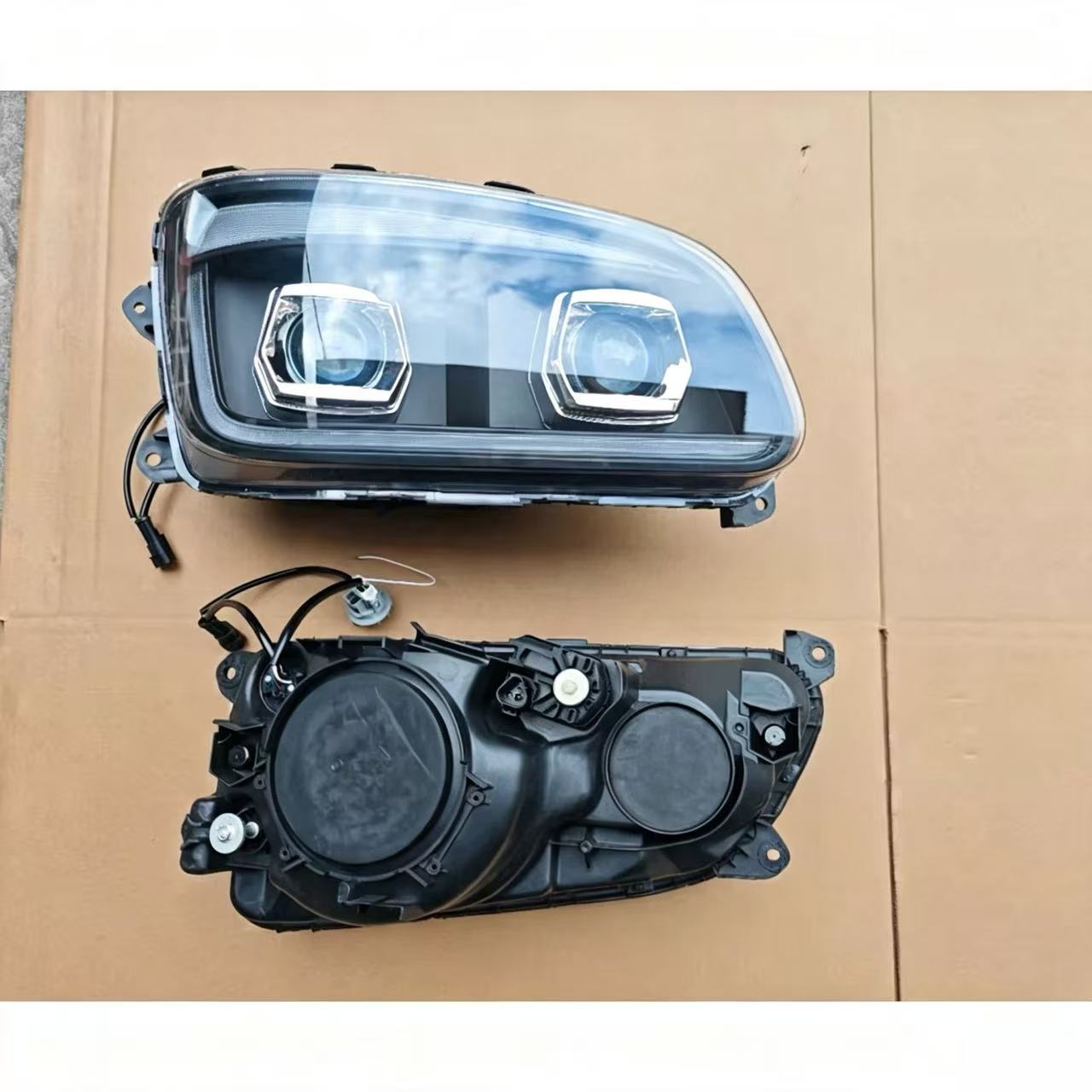LED Head Lamp Black LHD 24V RH for HINO 700 Truck Spare Body Parts