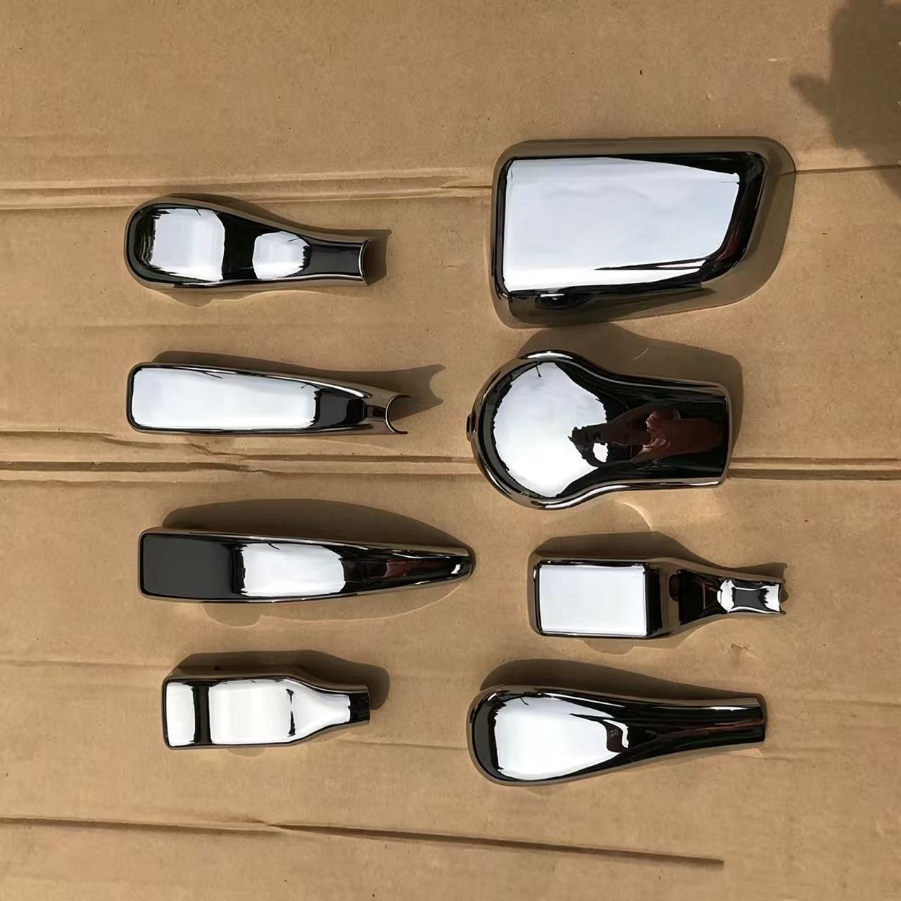 Chrome Mirror Base Cover Garnish 8pcs for HINO 700 Truck Spare Body Parts