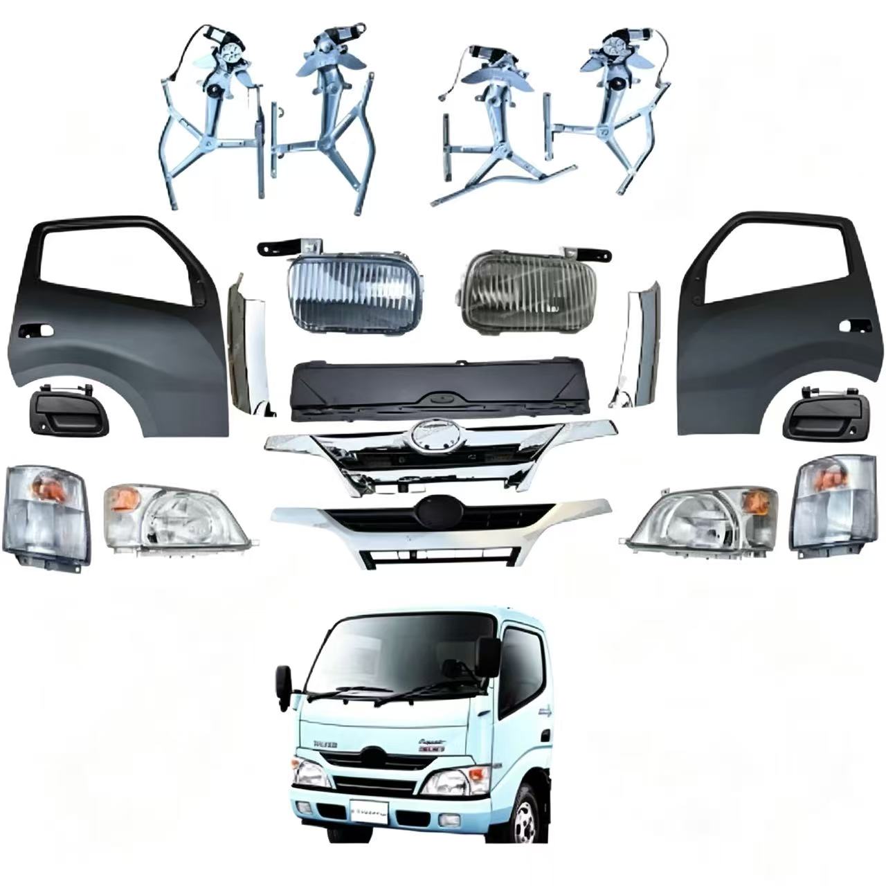 Door Trim Panel Small Cover Right Side for NEW Hino 300 Dutro 2012 XZU600R Narrow