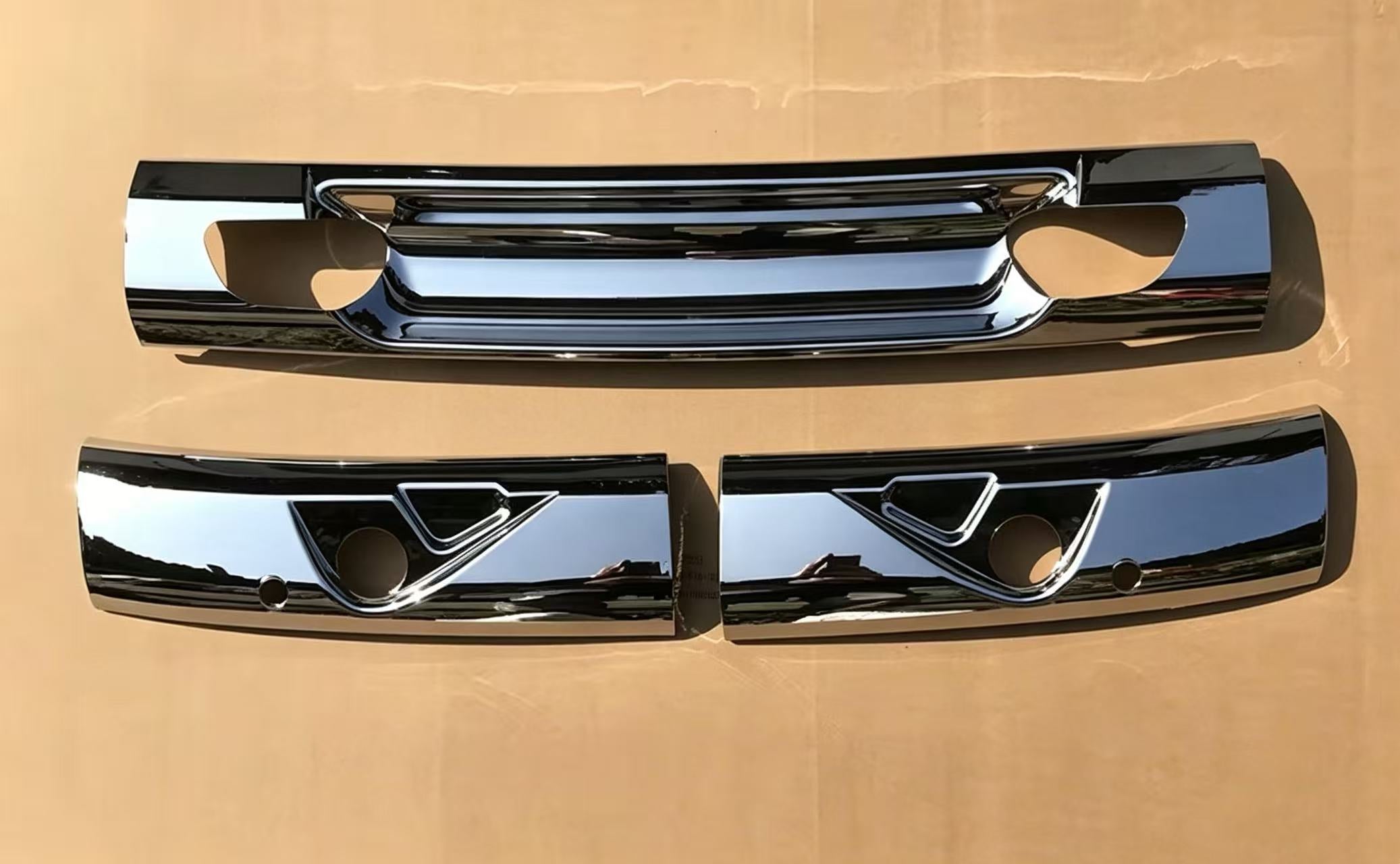 Chrome Wiper Panel Garnish 3 Pcs for HINO 500  Truck Body Spare Parts