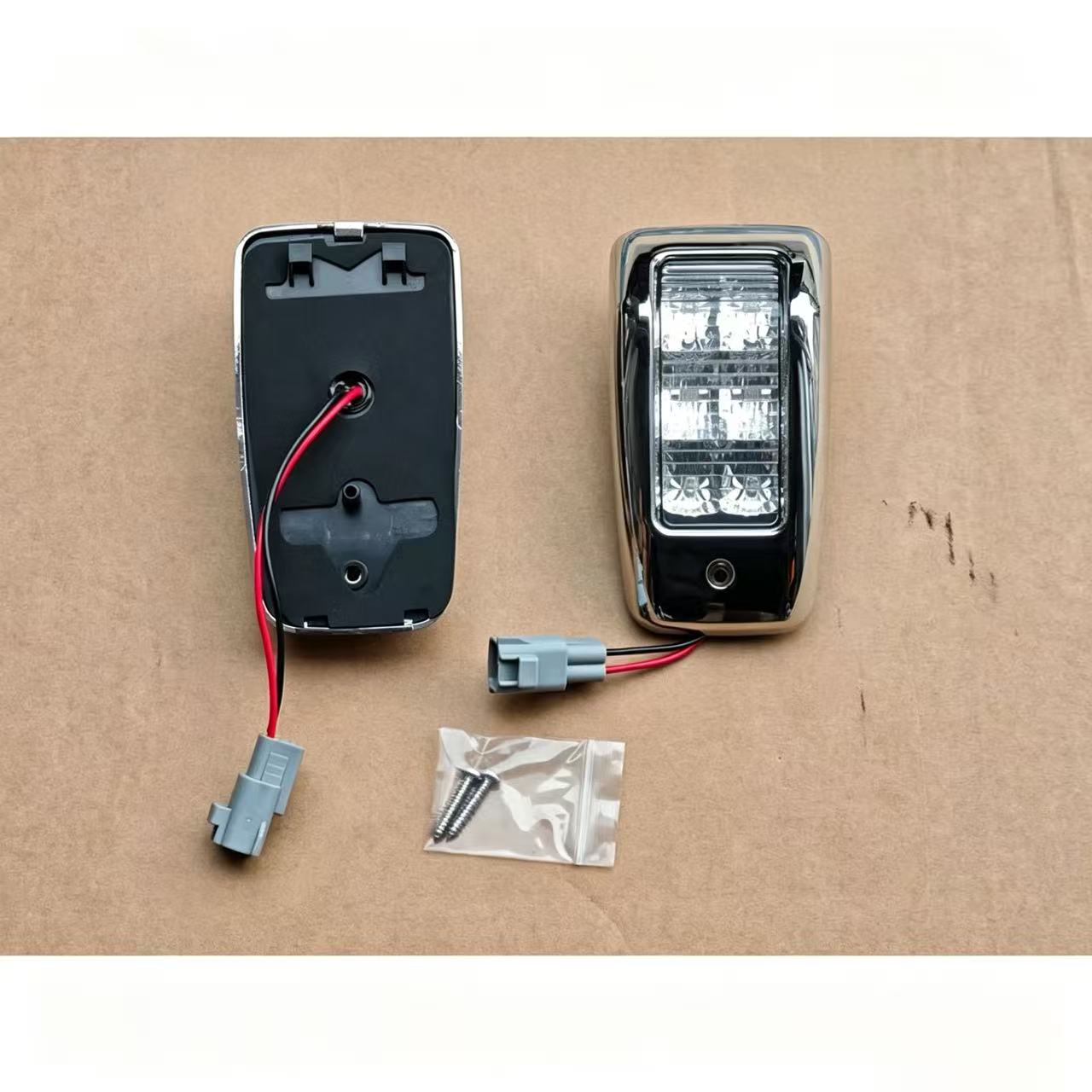 Chrome Side Door LED Lamp for Hino Mega 500 New Condition Yellow & White Truck Spare Body Part