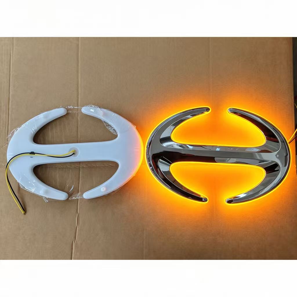 Chrome LOGO (yellow Light) 24V/31CM for New Hino 500  Truck Body Spare Parts