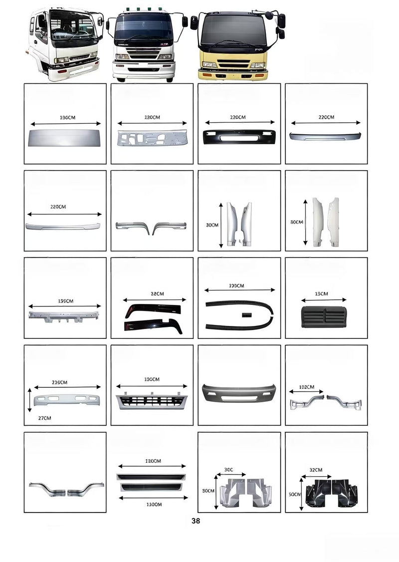 Chrome Bumper for Isuzu DECA320 DECA270 FSR FTR