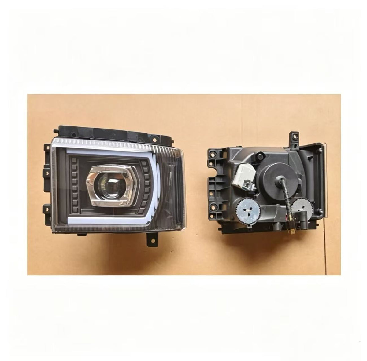 New LED Black Headlamp LHD 24V for ISUZU NPR 150 NQR 175 NMR 130 NLR 130 700P Truck Plastic Spare Body Parts