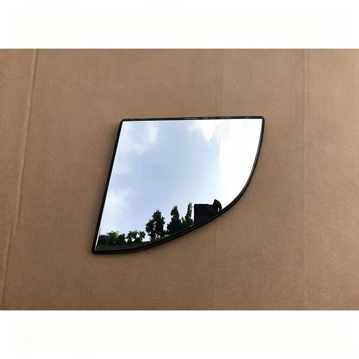 Chrome Mirror Arm Base Cover LH (flat) for Fuso Canter 2006 FE84D FE85D Narrow