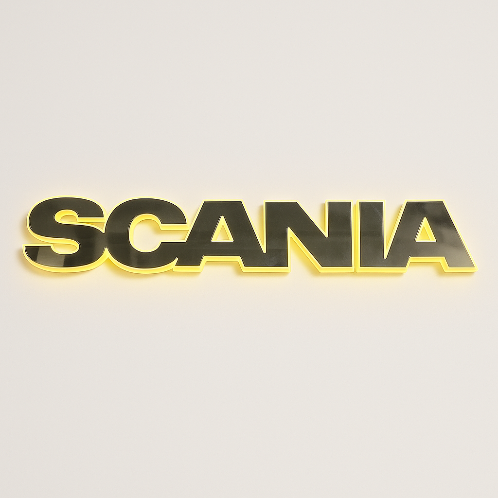SCANIA LED Illuminated Truck Logo Emblem