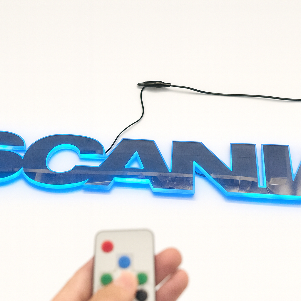 SCANIA LED Illuminated Truck Logo Emblem