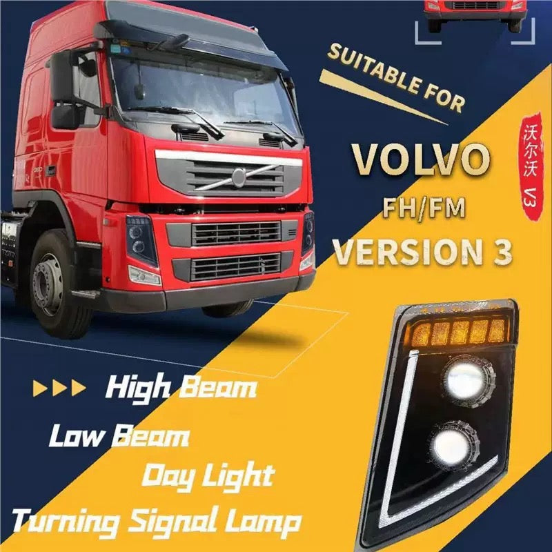 For Volvo V3 (FH3/FM3) — Headlights + Fog Lights