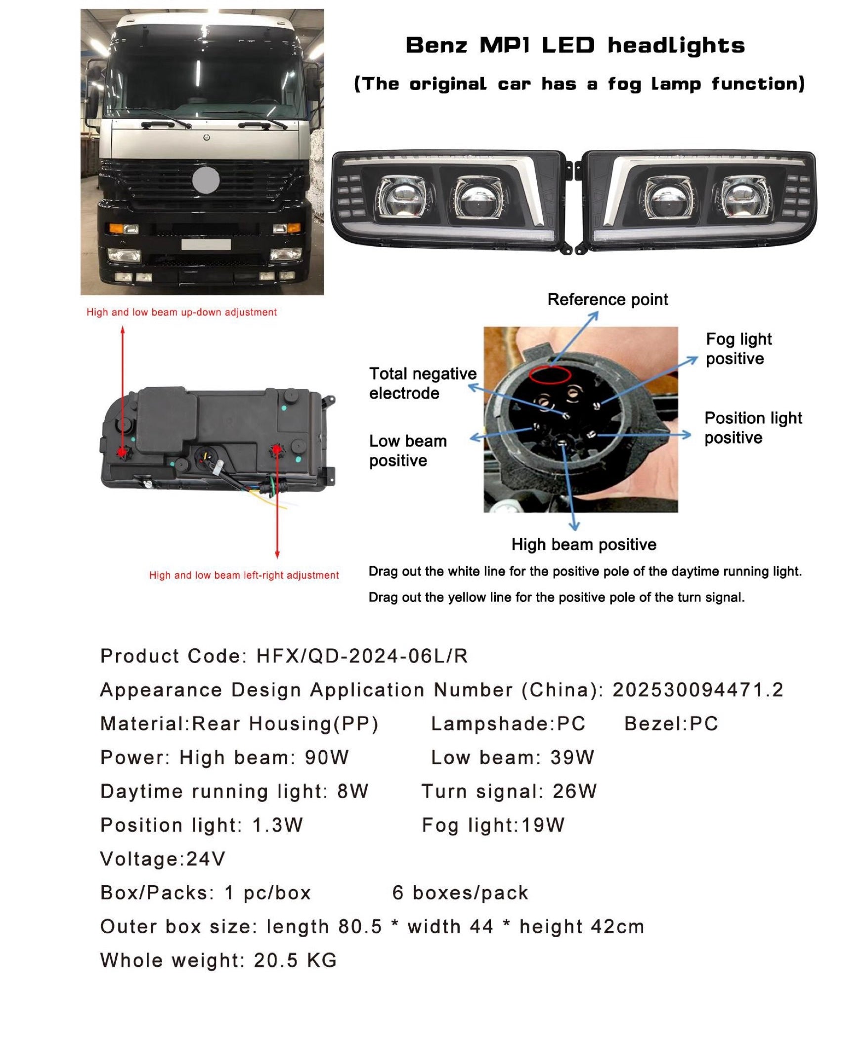 Benz MPI LED headlights