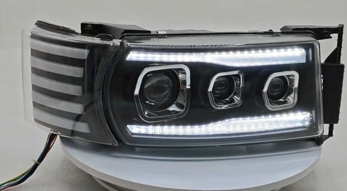 3-Lens Scania S3 G440 LED Headlights + Turn Signals (Left + Right)