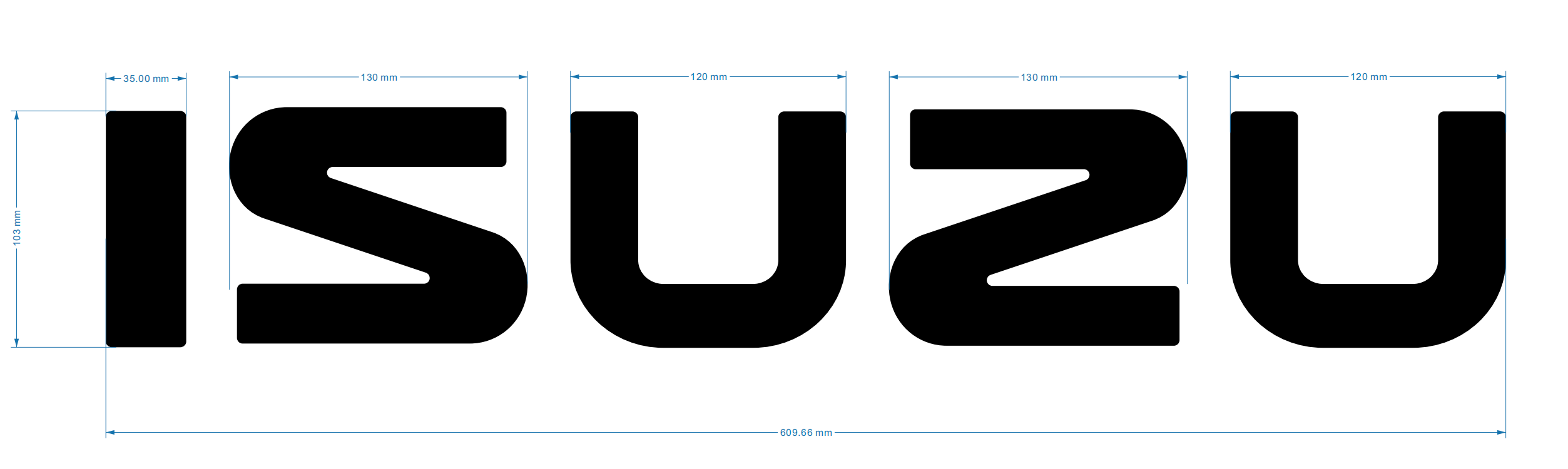 Isuzu LED logo