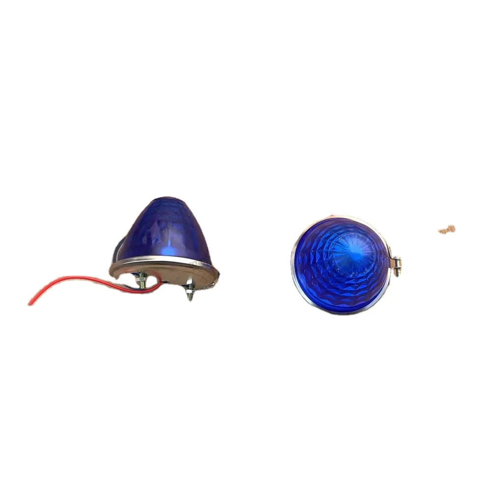 Chrome Truck TaSignal Lamp Glass Blue for HINO ISUZU FUSO NISSAN UD Truck