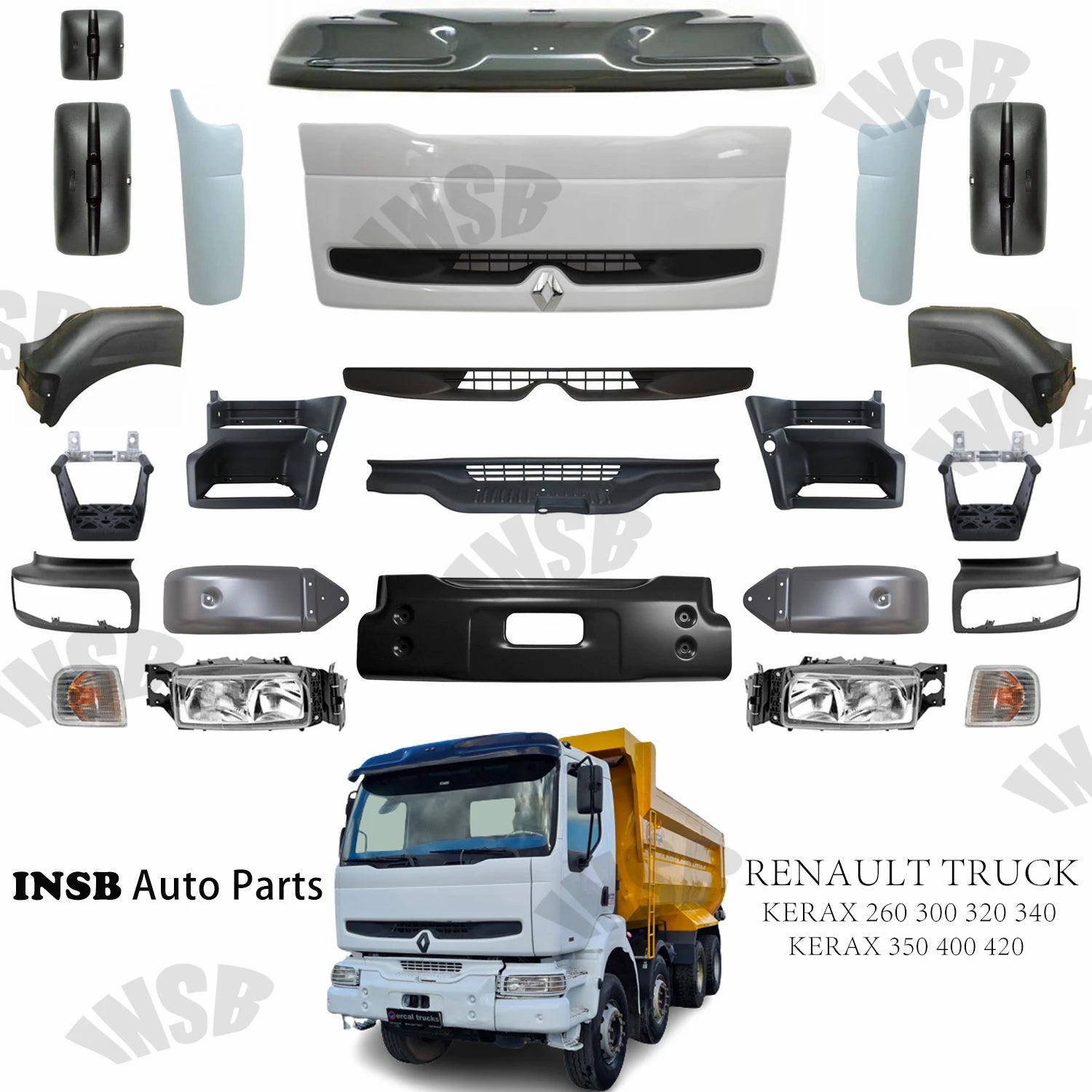 7482053476 7421007048 7421007051 7482053499 Front Bumper for Renault Magnum